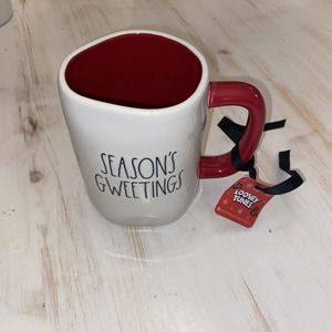 Rae Dunn Christmas Coffee Mug Tweety Bird Looney Tunes Ceramic Season's Gweeting
